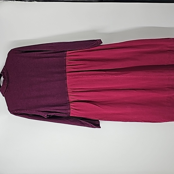 Blue Cactus VTG Western Rustic Prarie Boho Midi Dress Painted Patch Print Detail - Picture 10 of 11